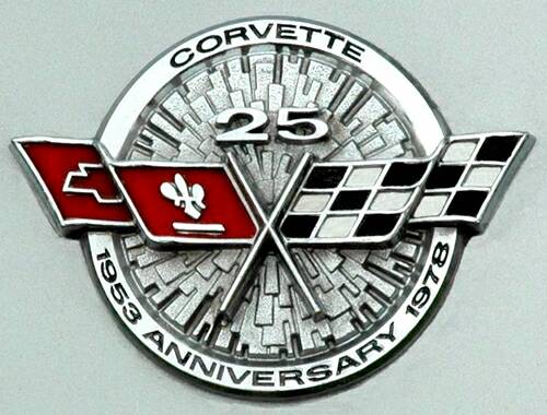 25th Anniversary Corvette Emblem