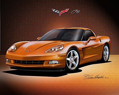 Best Corvette Artworks For Your Man Cave - 2005-2012 Corvette Coupe Art Print Poster