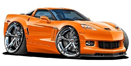 Best Corvette Artworks For Your Man Cave - 2012-14 Chevy Corvette Grand Sport Wall Graphic