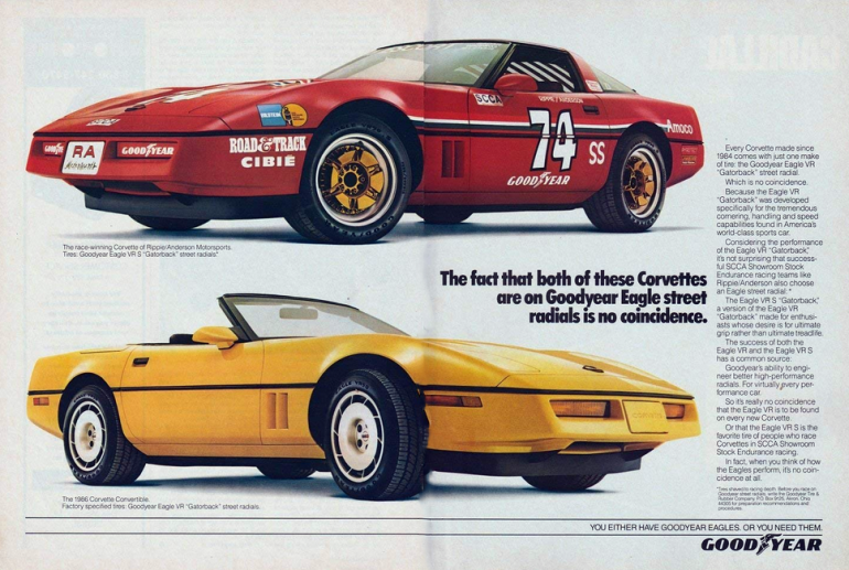 1986 Corvette Advertisements & Posters