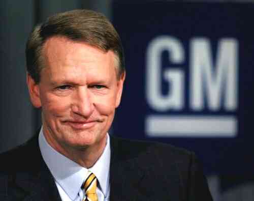 GM Chairman and CEO Rick Wagoner