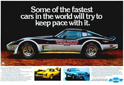 1978 Corvette Pace Car Replica Ad