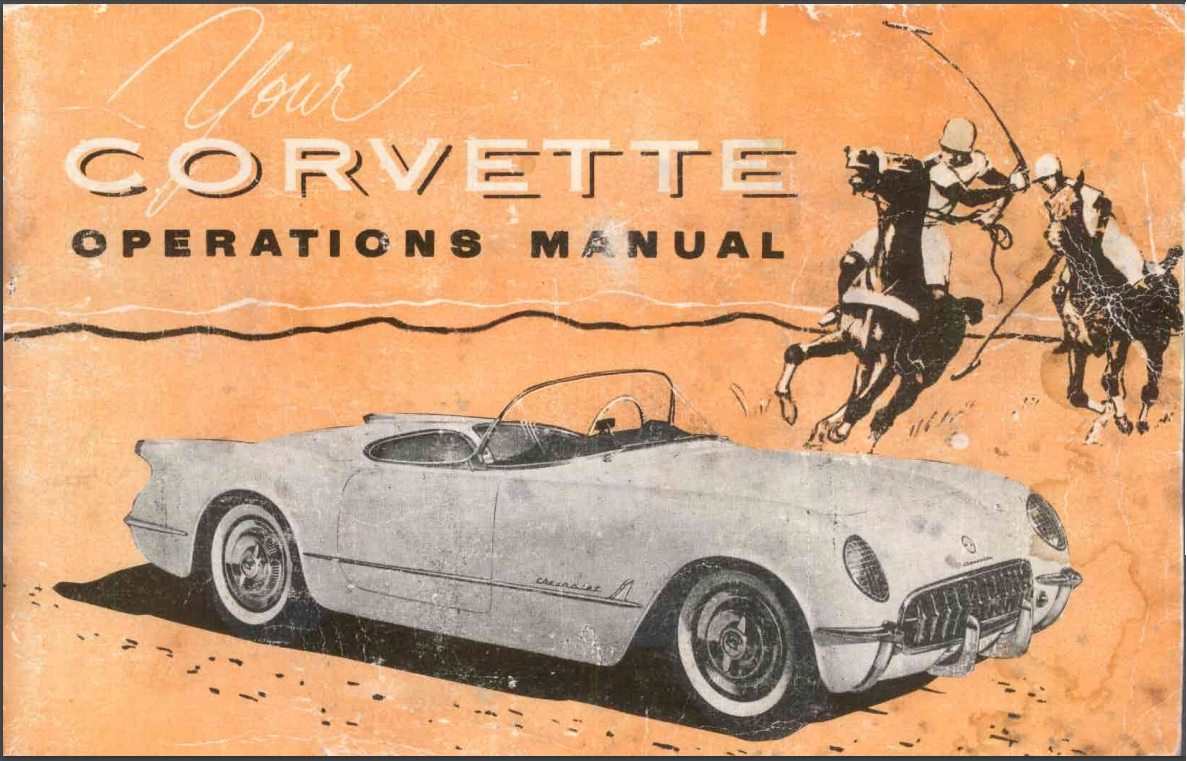 1953 Corvette Owners User Manual