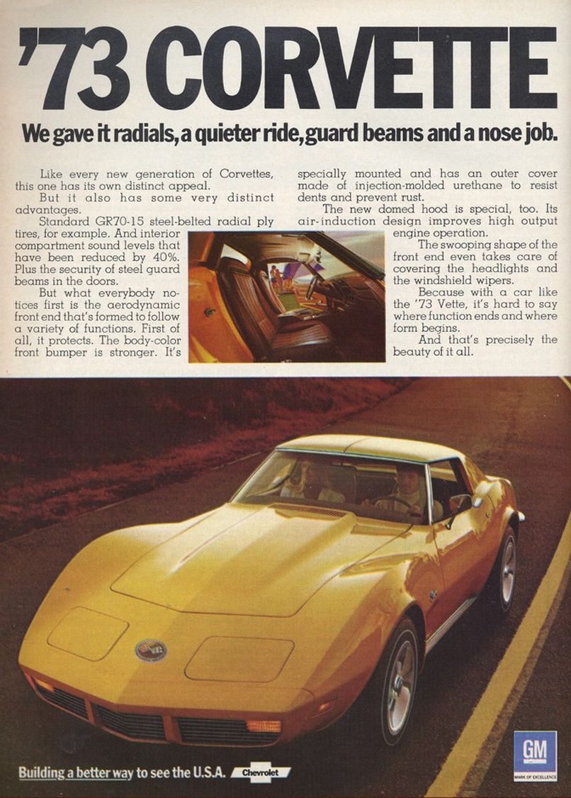 1973 Corvette ad