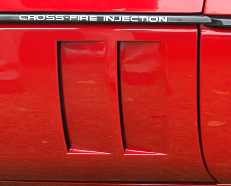 1984 Corvette C4 CROSS FIRE INJECTION Emblem Fender Molding Trim NEW Right Side