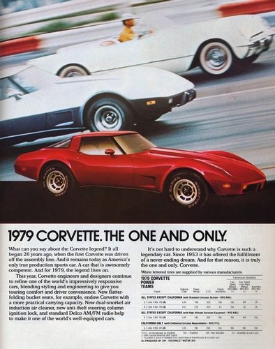 1979 Corvette Ad