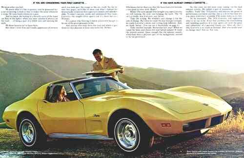 1974 Chevy Corvette Advertisement