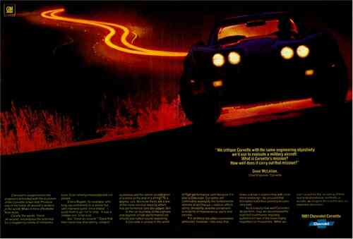 1981 Corvette Ad