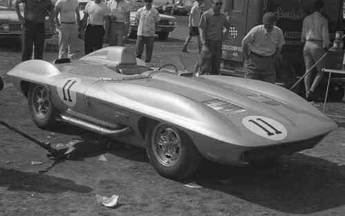 The 1960 "Stingray" Corvette.