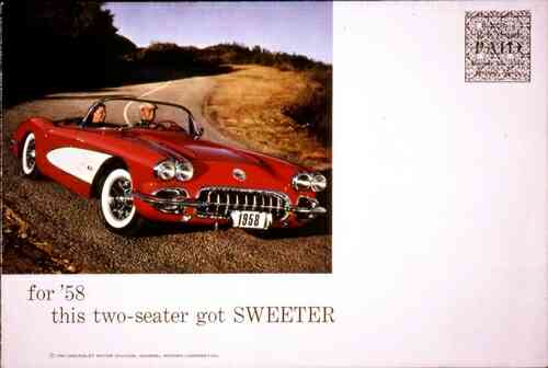 1958 Corvette Mailer