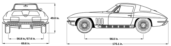 1966 Corvette Dimensions - Coupe