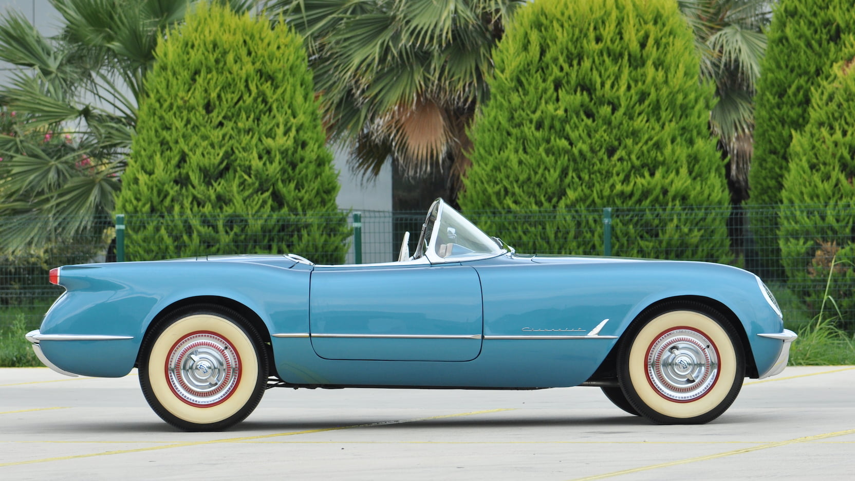 The 1954 Corvette in Penant Blue