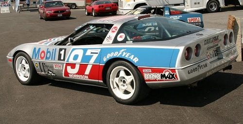 A 1990 SCCA World Challenge Racing Corvette.