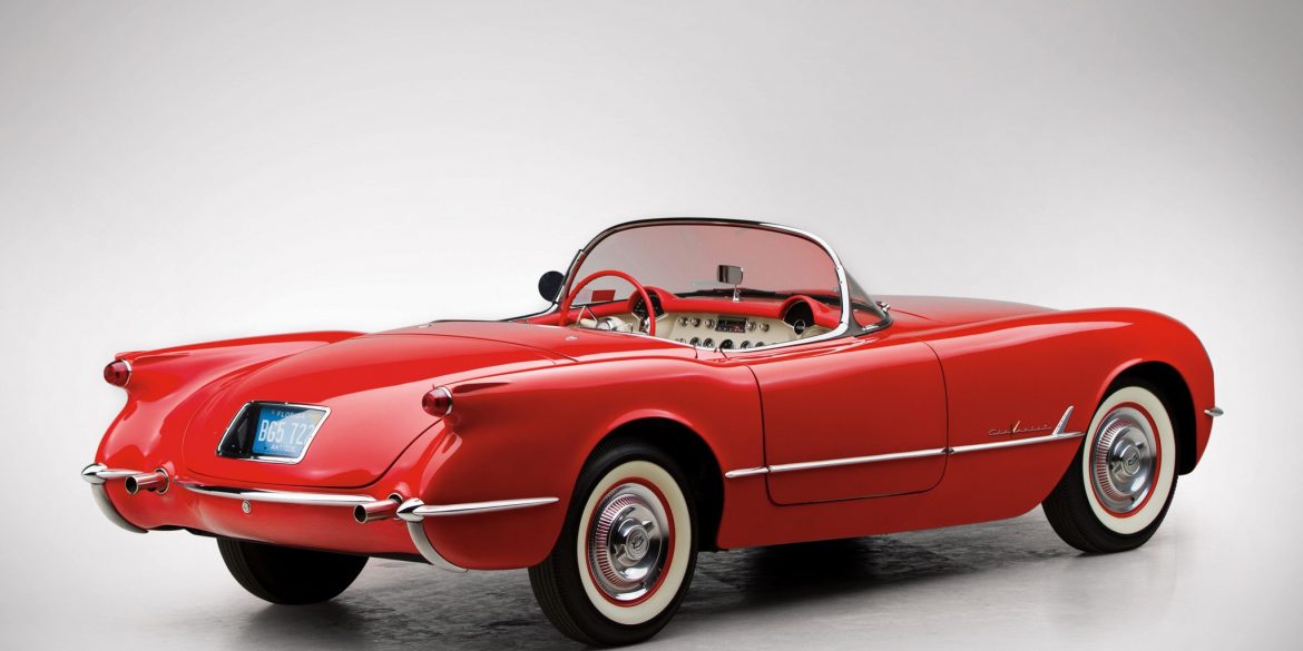 1955 C1 Corvette Back