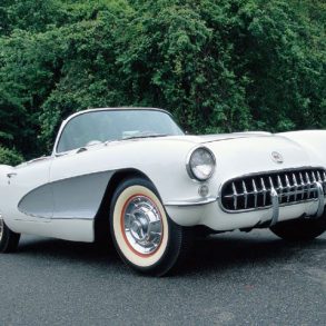 1956 C1 Corvette White
