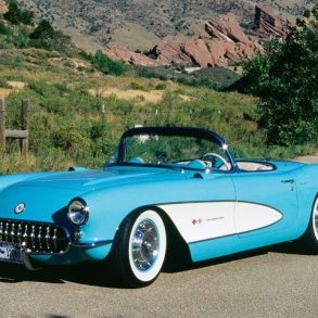 1956 C1 Corvette blue