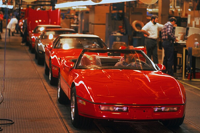 1986 Corvette Assembly Line