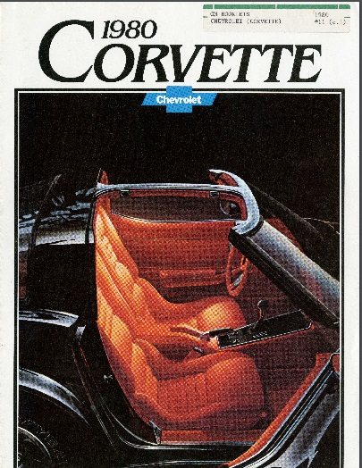 1980 Corvette Dealers Sales Brochure