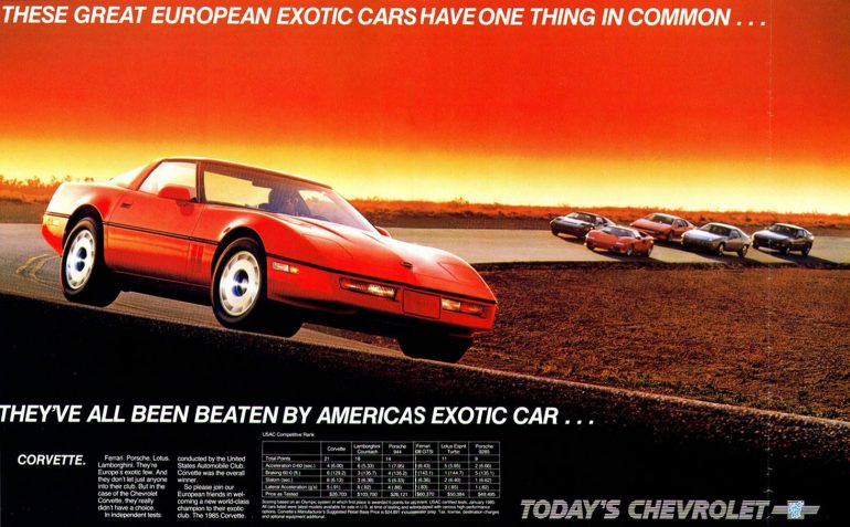 1985 Corvette Ad