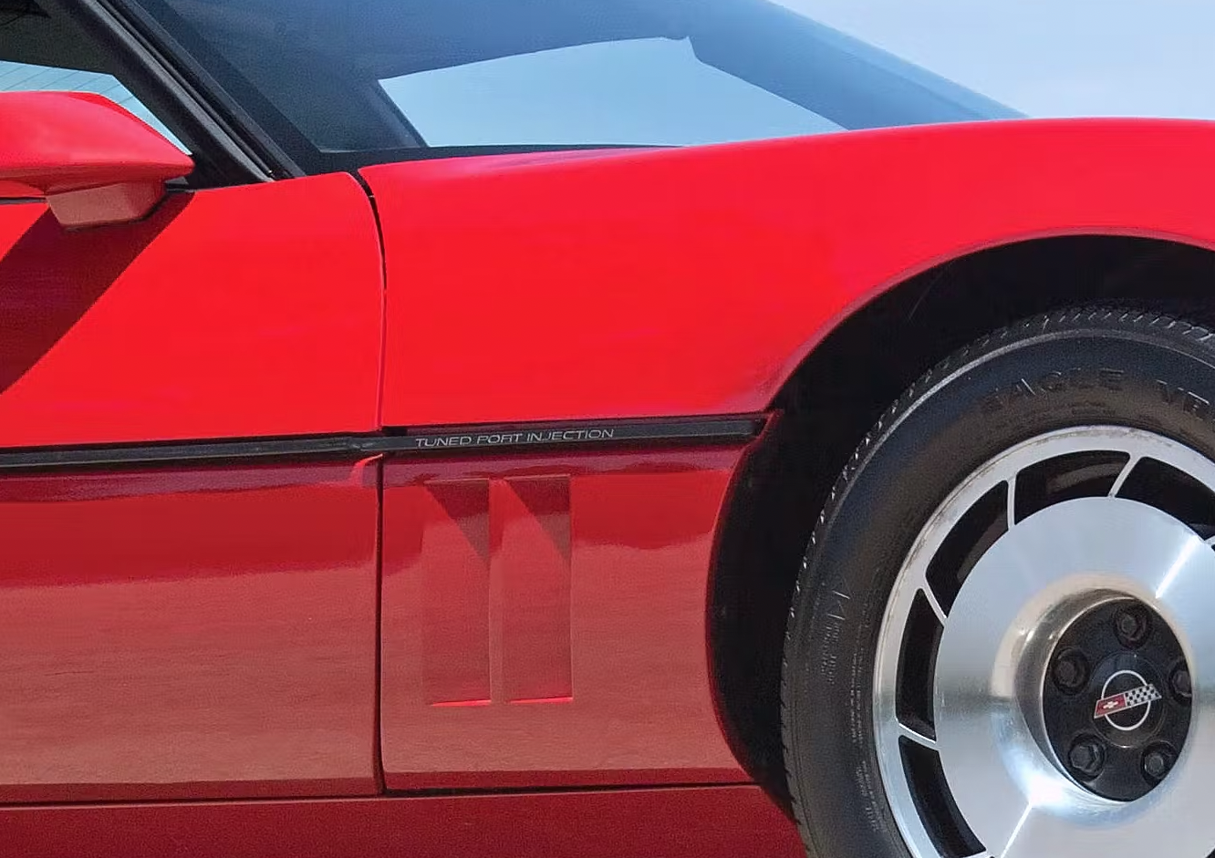 1985 Corvette Tuned Port Injection Emblem.