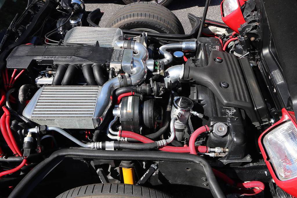 1987 Callaway Corvette Twin Turbo Engine.