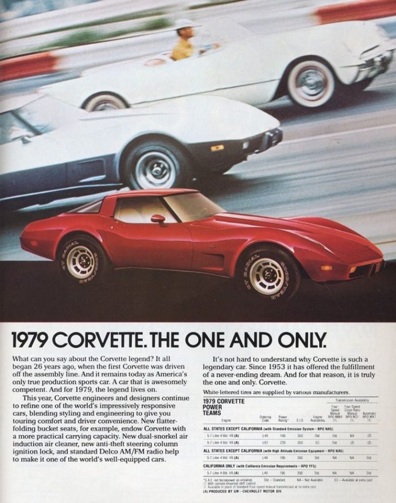 1979 Corvette Ads