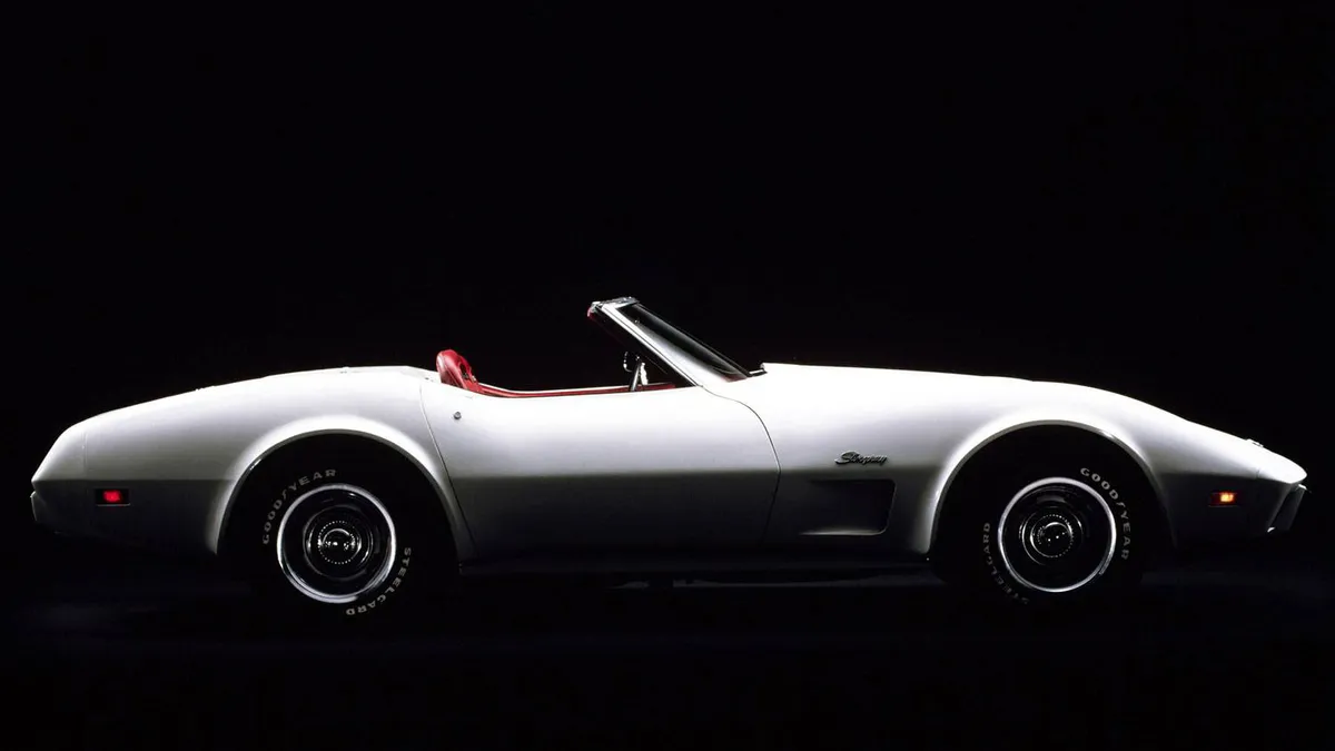 The 1975 model would be the last year of the 3rd Generation Corvettes to include a convertible option. (Image courtesy of GM Media.)