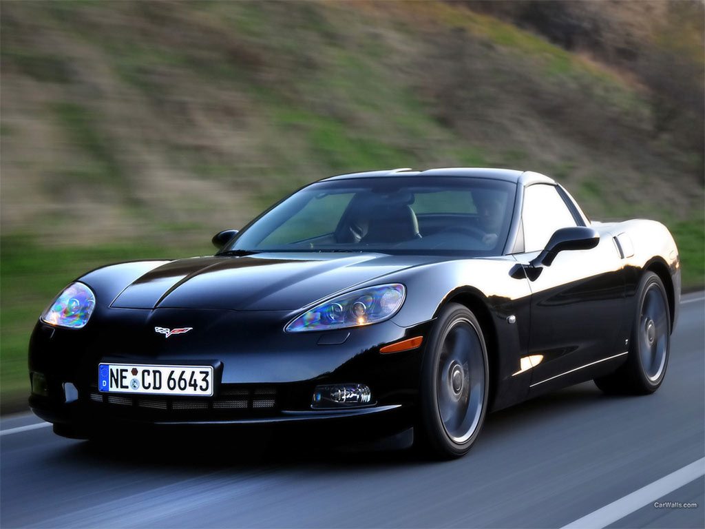 Black C6 Corvette
