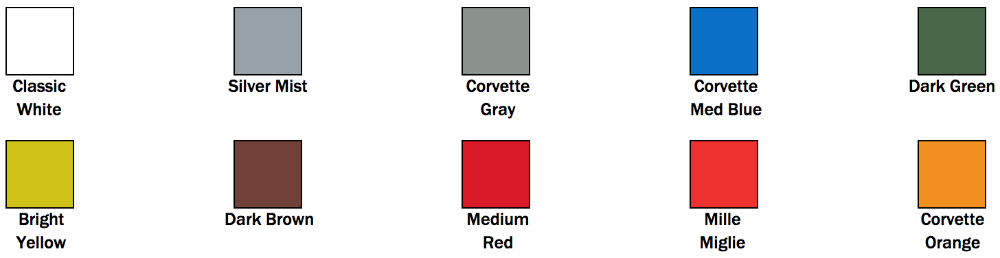 1974 Corvette Colors