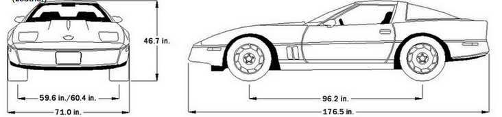 1985 Corvette Dimensions