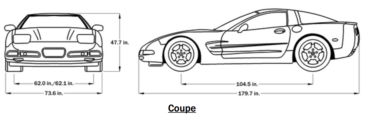 1997 Corvette Dimensions