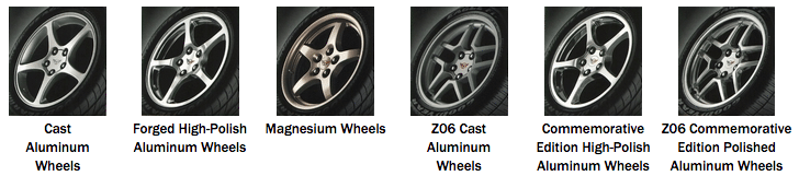 2004 Corvette Wheel Options