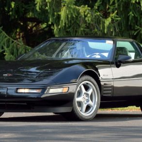 The five-spoke wheels of the 1994 ZR-1 Corvette.