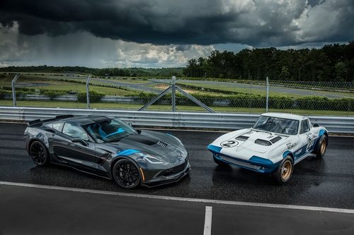 The 2017 Corvette Grand Sport and the 1963 Corvette Grand Sport