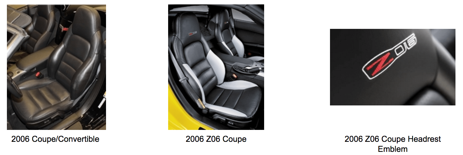 2006 Corvette Seats