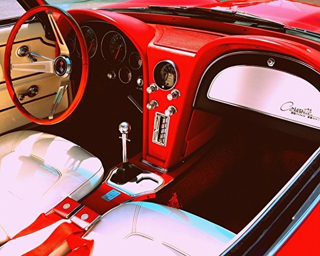 Best Corvette Artworks For Your Man Cave - 1965 Corvette Interior Art Photography