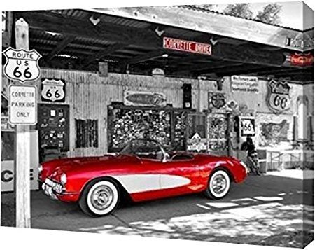 Best Corvette Artworks For Your Man Cave - Red Corvette by Vadim Ratsenskiy