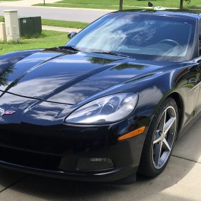 Scott Kolecki, content writer and Corvette enthusiast, preps his car for "Drive Your Corvette To Work" Day on Friday, June 30, 2017.