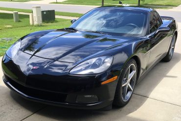 Scott Kolecki, content writer and Corvette enthusiast, preps his car for "Drive Your Corvette To Work" Day on Friday, June 30, 2017.