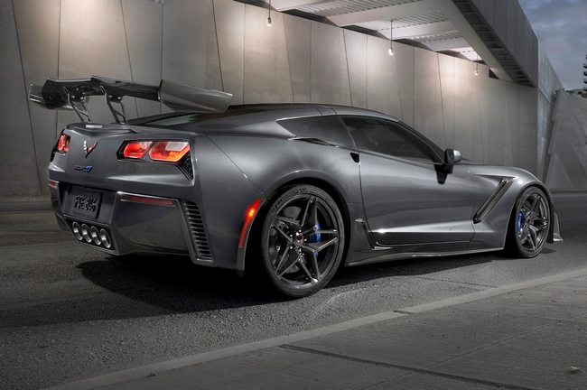 2019 Corvette ZR1 in Gray with High Wing Design