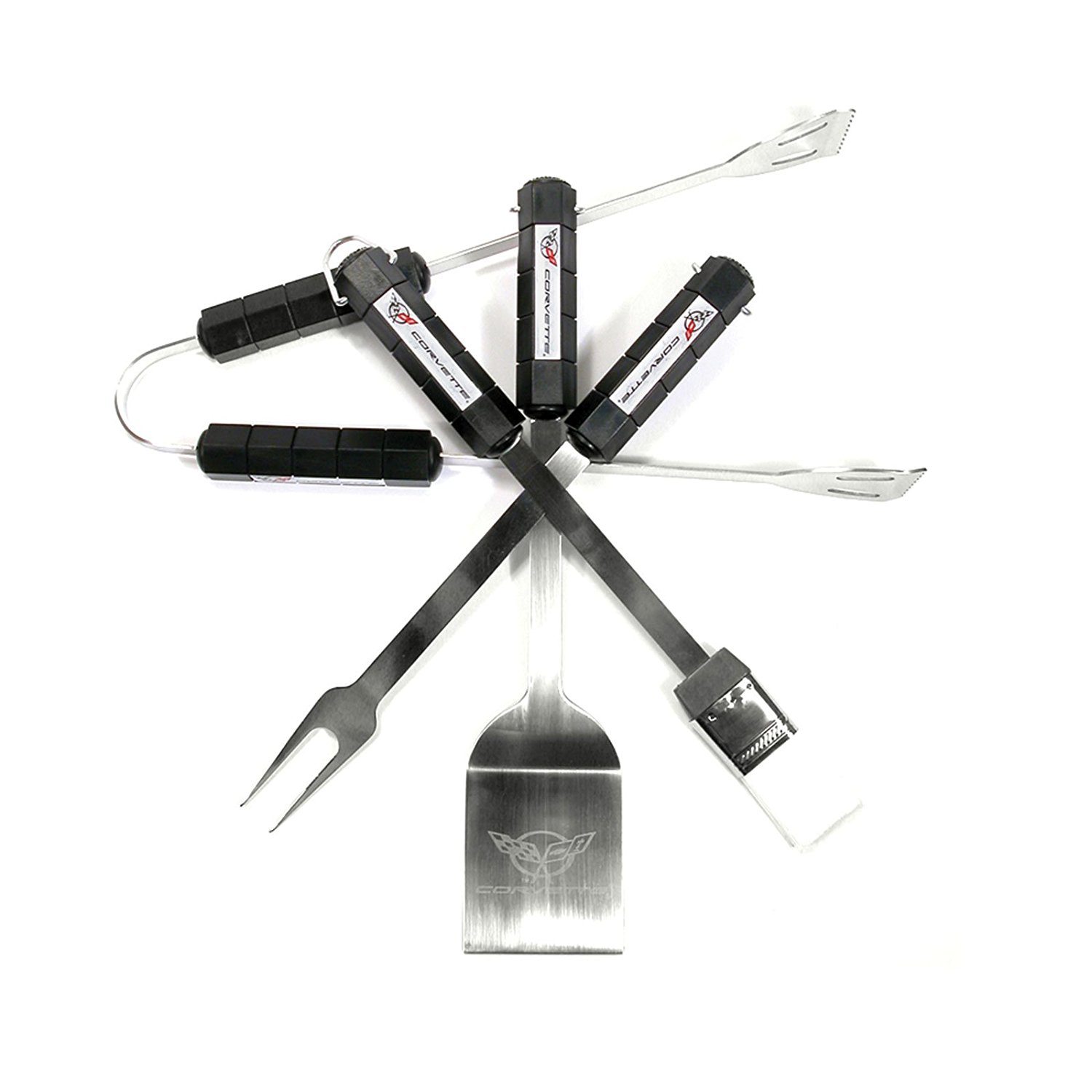 Corvette 4-Piece BBQ Grilling Utensil Set