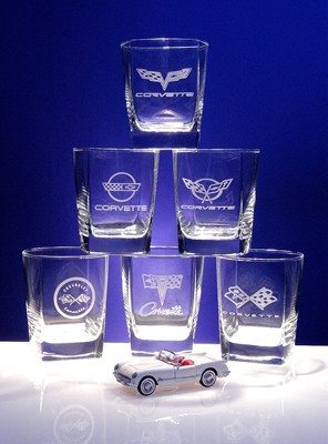 Corvette Generations Glass Set