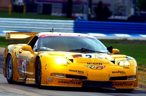 The 2001 C5.R Corvette Race Car in Competition Yellow
