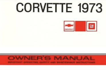 1973 Corvette Owners Manual