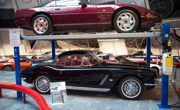 1962 Corvette on display at NCM