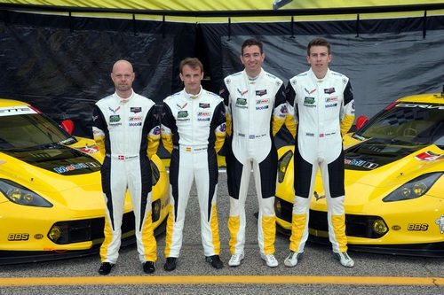 Jan Magnussen, Antonio Garcia, Oliver Gavin and Tommy Milner