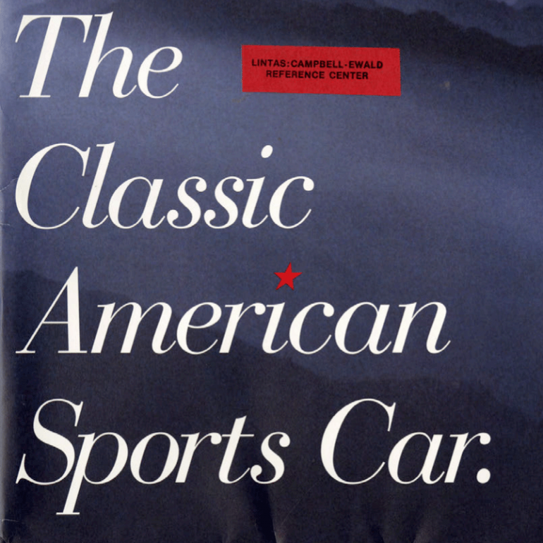 1992 Corvette Sales Brochure