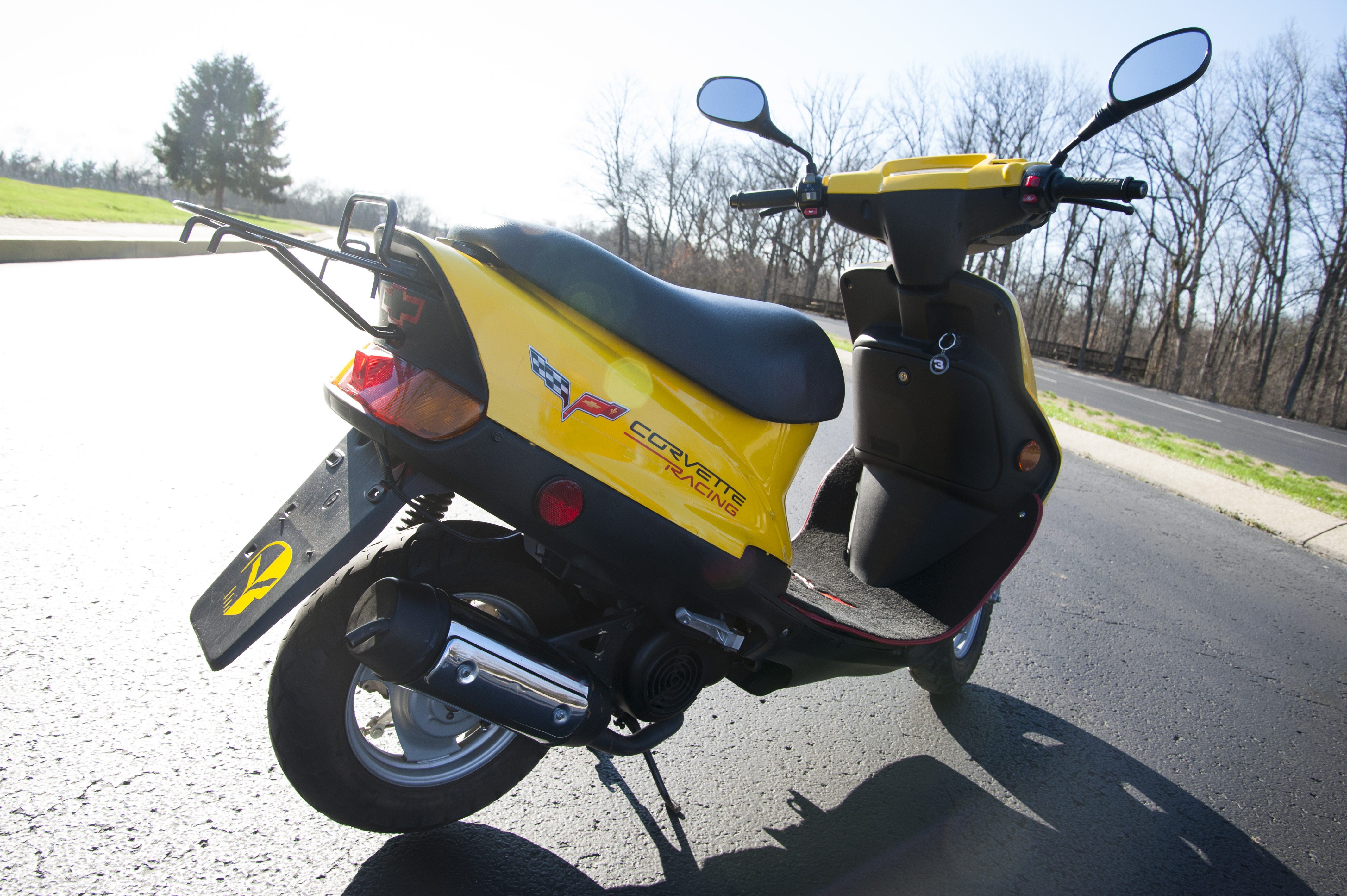 The No 3. Corvette Racing Scooter in Competition Yellow