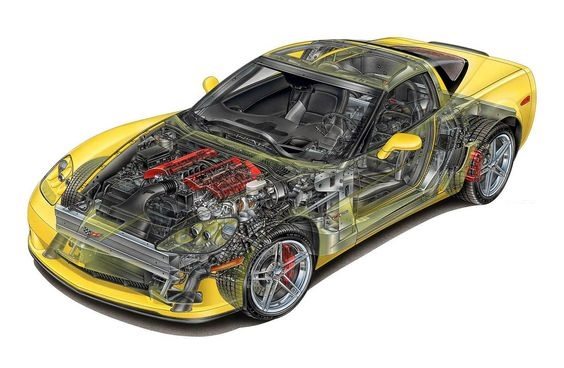 2006 Corvette Z06 cutaway