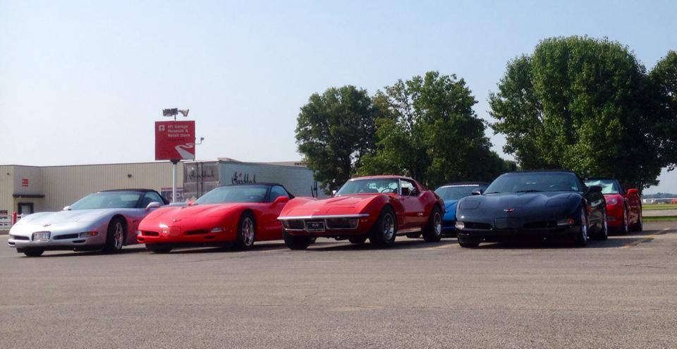 Corvettes at Mid-America Motorworks